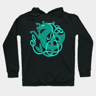 Green Celtic Seahorse Hoodie